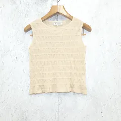 ROPE PICNIC ロペピクニック シアー シャーリング ニット プルオーバー 無地 ベージュ 38サイズ □〇