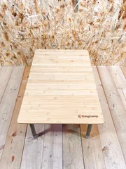 キングキャンプ　三つ折りバンブーテーブルのサムネイル