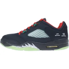 NIKE (ナイキ) ×CLOT AIR JORDAN 5 RETRO LOW SP クロット エアジョーダン5 ジェイド ローカットスニーカー ブラック US10.5/28.5cm DM4640-036