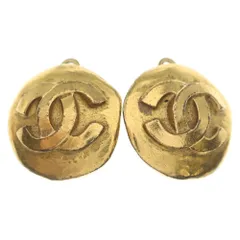 CHANEL (シャネル) ココマーク ラウンド イヤリング ゴールド GP