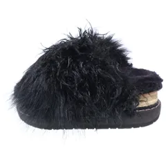 Sacai (サカイ) 22AW MIX FAUX FUR SANDALS ミックス フェイクファー ミュールサンダル ブラック 22-02921Mのサムネイル