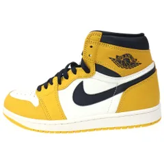 NIKE (ナイキ) AIR JORDAN 1 RETRO HIGH OG YELLOW OCHRE エアジョーダン レトロ オークル ハイカットスニーカー イエロー/ホワイト US9/27cm DZ5485-701