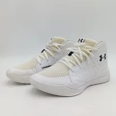 UNDER ARMOUR アンダーアーマー バスケットボールシューズ キッズ/ボーイズ メンズ US7Y  25cm 白 ホワイト C-12-1のサムネイル