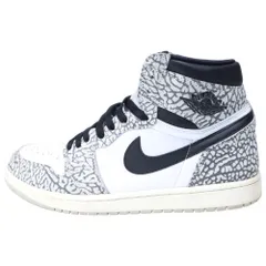 NIKE (ナイキ) AIR JORDAN 1 RETRO HIGH OG WHITE CEMENT ELEPHANT エアジョーダン1 ハイ OG ホワイトセメント サファリ ハイカットスニーカー US10.5/28.5cm DZ5485-052