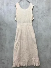 美品 Ungrid アングリッド バックデザインノースリ ワンピース sizeS/アイボリー ■◆ レディース