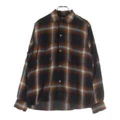PENNEYS TOWNCRAFT (ぺニーズタウンクラフト) 60s Open Collar Ombre Pattern Rayon Shirt オープンカラー オンブレチェック 長袖シャツ レッド