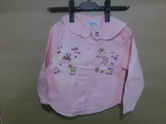 【TAKA82-85】△ザ・洗いざらし　長袖シャツ　110サイズ　キッズ服　ピンク