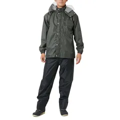 【新品】 Winter Cherry(ウィンターチェリー)レインスーツ 総裏メッシュ アウトドア 作業用 通勤 通学 ディフェンドレインスーツ 3293 カーキ LL 1