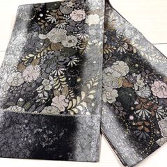 正絹たち花相良刺繍手刺繍単衣夏お太鼓柄袋帯 正絹たち花相良刺繍手刺繍単衣夏お太鼓柄袋帯 - メルカリ