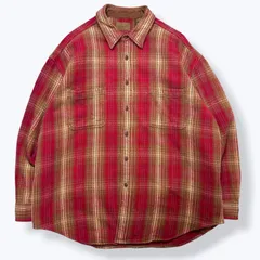 セントジョンズベイ　オンブレチェックフランネルシャツ　赤×ベージュ　90s XL 2026年最新】セントジョンズベイ オンブレの人気アイテム - メルカリ