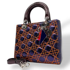 【美品】コーチ COACH クリスティン オプアート 2WAY ショルダーバッグ ハンドバッグ 斜め掛け ワンショルダー キャンバス レザー グレー 水色 ライトブルー シルバー金具 16805 軽量 収納力 カジュアル エレガント レディース 鞄 E5 美品】コーチ COACH クリスティン オプアート 2WAY ショルダーバッグ