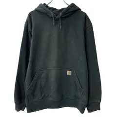 Carhartt ロゴスウェット パーカー L ブラック カーハート プルオーバー フーディー ワンポイント ロゴ トップス 秋物 a804-6242