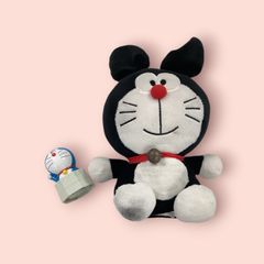 黒白ドラえもん モノクロドラえもん ぬいぐるみ - メルカリ