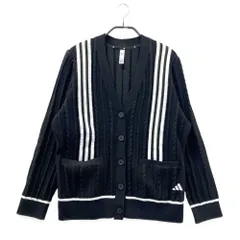 サイズ：L ADIDAS GOLF アディダスゴルフ IN6623 ; ニット 長袖カーディガン  ブラック系 [240101616372] ゴルフウェア レディース ストスト
