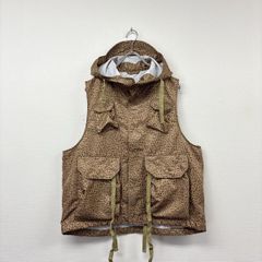 Engineered Garments レオパード ナイロンベスト XL - メルカリ