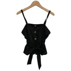 【中古】　ビスチェ　レイヤード　ウエストゴム　ギャザー　古着　/2212