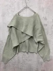 earth music&ecology アースミュージック＆エコロジー ２点クロスニット キャミソール ニット セーター sizeF/ミント ■◇ レディース