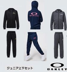 OAKLEY ジャージ ジャケットハーフパンツセットアップブラック 140 