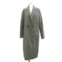 ザラ ZARA コート ウール XS グレー 長袖 ダブルブレスト ラペルカラー /NP ■ECA004