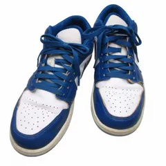 ナイキ NIKE AIR JORDAN 1LOW スニーカー 靴 ウイングロゴ ロートップ 28㎝ ブルー ホワイト k367930 0422