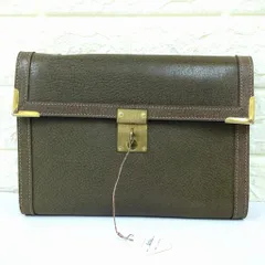 GUCCI グッチ オールド グッチ セカンドバッグ レザー ブラウン イタリア製
