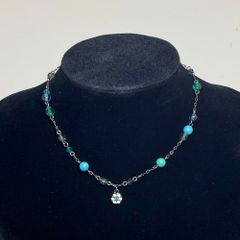ANNA SUI Color Stone Necklace 40cm - Women's Jewelry