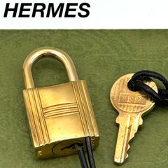 HERMES エルメス カデナ 124番 ゴールド24Kメッキ 鍵付き 南京錠