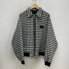 未使用 Black by VANQUISH ブラックバイ ヴァンキッシュ 134307 千鳥格子 ツイード ジップジャケット ブルゾン L 10135344のサムネイル