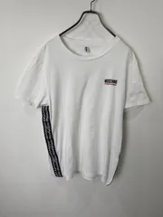 S00744｜MOSCHINO｜モスキーノ｜半袖Tシャツ｜ホワイト白｜プリント｜ストレッチ｜コットン混｜メンズMサイズ｜ラグジュアリー｜ストリート｜Y2K｜90S｜古着｜USA古着｜ヴィンテージ｜フォロー割｜今期トレンドのサムネイル