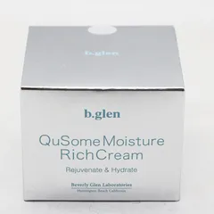 新品未開封 b.glen ビーグレン QuSomeモイスチャーリッチクリーム リニューアル版 33g 期限2028/6/30 CR8-04-05-03のサムネイル