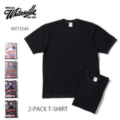 ホワイツビル【WHITES VILLE】WV73544 2-PACK T-SHIRT 2枚組パックTシャツ 半袖 Tシャツ コットン シャツ メンズ ベーシック クルーネック L/XLサイズ シンプル 日本製 無地 定番のサムネイル