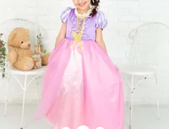 キッズコスプレ 衣装 仮装 子供 プリンセス コスチューム コスプレ衣装 こども キッズ kids ハロウィン ハロウィンコスプレ ラプンツェル UNKA-0082M