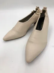 美品 ORiental TRaffic オリエンタルトラフィック 11323 甲深バックギャザーシューティー パンプス sizeLL/アイボリー ■■ レディース