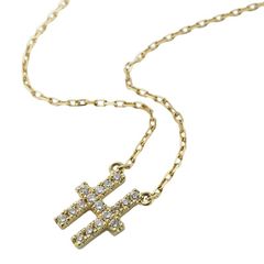 AHKAH プルミエトワール イニシャルH ダイヤモンドネックレス - メルカリ