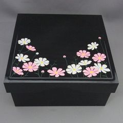 麻 暖簾 コスモス 柿渋画 - メルカリ