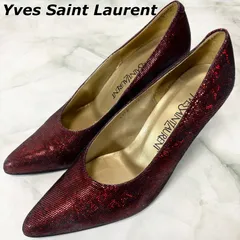 【美品】イヴサンローラン Yves Saint Laurent パンプス ドレスシューズ 衣装シューズ ハイヒール 日本製
