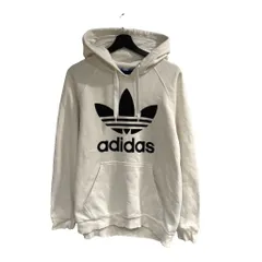 アディダスオリジナルス adidas originals パーカー フーディー ロゴ 長袖 XO 白 ホワイト ■WGA