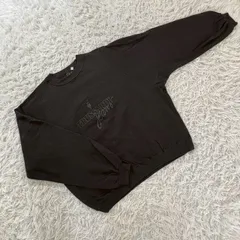 【ヴィンテージ】 TRUSSARDI トラサルディ TRUSSARDI JEANS トラサルディ ジーンズ スウェット トレーナー プルオーバー 90s オールドトラサルディ イタリア製 ビッグ刺繍ロゴ グレイハウンド ユニセックスMサイズのサムネイル