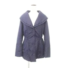 ランバン LANVIN 中綿 ジャケット アウター 40 約Lサイズ 紫 パープル ORGのサムネイル