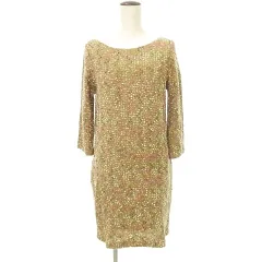 ジャイロ JAYRO 美品 ひざ下丈 ワンピース Mサイズ 茶 ブラウン系 マルチカラー