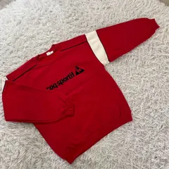 lecoq sportif （ルコックスポルティフ） ビッグロゴ 裏起毛 スウェット トレーナー メンズLサイズのサムネイル