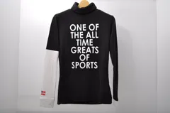 中古 レディース ティーマック T-MAC 長袖シャツ 38(S) 黒×白 タートルネック 秋冬のサムネイル
