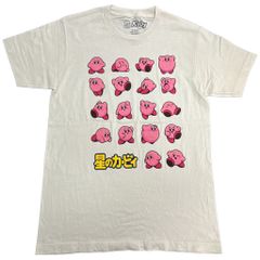 Kirby 별의 커비 반소매 T셔츠 게임 캐릭터 화이트(맨즈 M) 중고 헌옷 X9998
