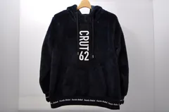 中古 レディース クアルトユナイテッド CUARTO UNITED パーカー M 紺 ネイビー 長袖プルオーバー ボア 秋冬のサムネイル