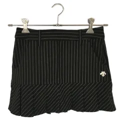 中古 レディース デサントゴルフ DESCENTE GOLF スカート S 黒  ブラック プリーツ 秋冬 ストライプのサムネイル
