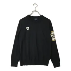 中古 レディース パーリーゲイツ PEARLY GATES セーター 1(M) 紺 ネイビー 長袖クルーネックニット