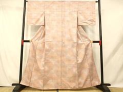 平和屋着物●上質な小紋　紬地　綾織　箔散らし文様　正絹　逸品　AABH4739fy 平和屋着物○上質な小紋 紬地 綾織 箔散らし文様 正絹 逸品 AABH4739fy