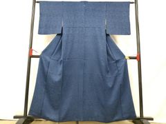 平和屋着物○訪問着 友禅 型染め 雲取り花文 鬼しぼ縮緬 正絹 逸品