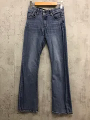 UNE MANSION ユヌマンション ウエストゴム リラックス ストレッチ デニムパンツ sizeS/青 ■■ レディース