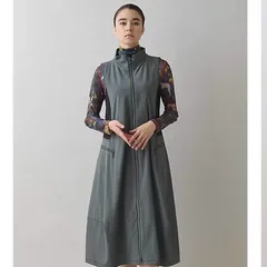 SH263652838　TRUNK HIROKO KOSHINO　異素材ジャンパースカート　40サイズ